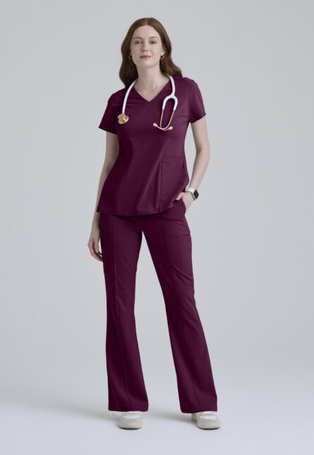 Grey's Anatomy™ by Barco Cultivate Women's 7 -Pocket DTM Logo Waistband Fit & Flare Pant - Image 23