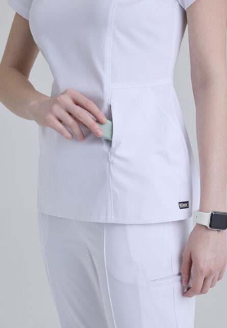 Grey's Anatomy™ by Barco Cultivate Women's 3-Pocket Classic V-Neck Back Waist Detail Top - Image 21