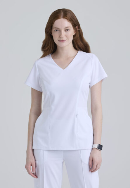 Grey's Anatomy™ by Barco Cultivate Women's 3-Pocket Classic V-Neck Back Waist Detail Top - Image 20