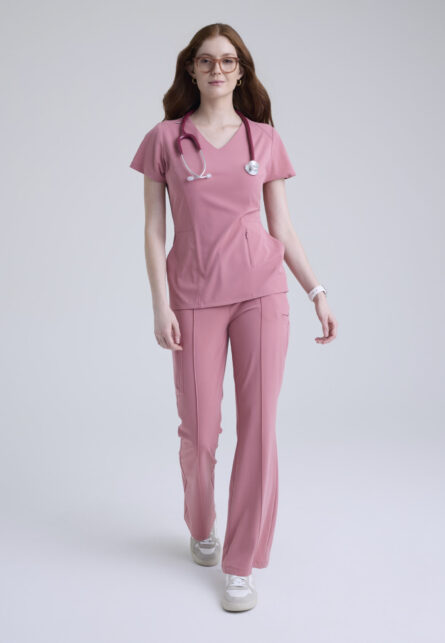 Grey's Anatomy™ by Barco Cultivate Women's 3-Pocket Classic V-Neck Back Waist Detail Top - Image 15