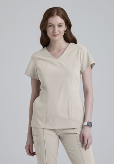 Grey's Anatomy™ by Barco Cultivate Women's 3-Pocket Classic V-Neck Back Waist Detail Top - Image 16