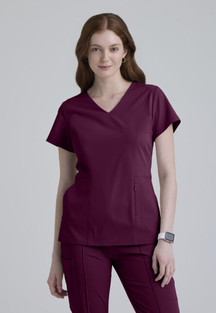 Grey's Anatomy™ by Barco Cultivate Women's 3-Pocket Classic V-Neck Back Waist Detail Top - Image 22