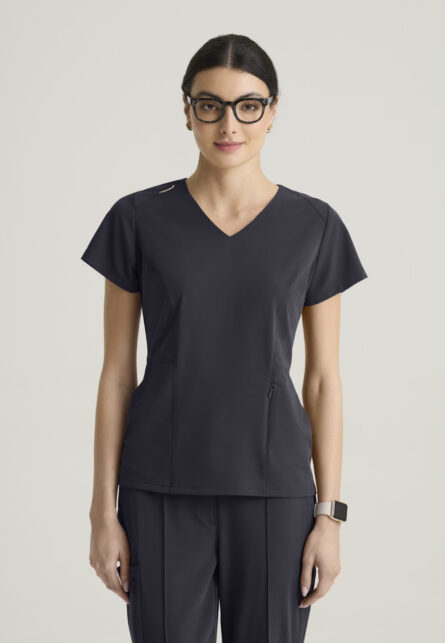 Grey's Anatomy™ by Barco Cultivate Women's 3-Pocket Classic V-Neck Back Waist Detail Top - Image 18