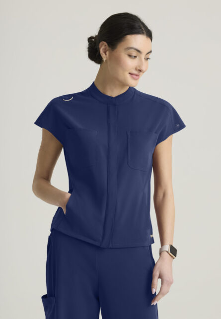 Grey's Anatomy™ by Barco Cultivate Women's 6-Pocket Sportneck Zip-Front Top - Image 8