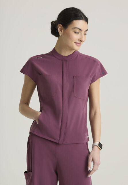Grey's Anatomy™ by Barco Cultivate Women's 6-Pocket Sportneck Zip-Front Top - Image 6