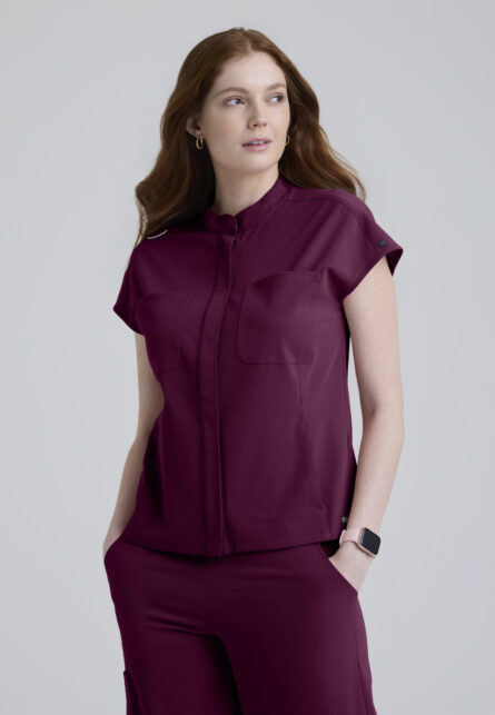 Grey's Anatomy™ by Barco Cultivate Women's 6-Pocket Sportneck Zip-Front Top - Image 22