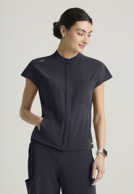 Grey's Anatomy™ by Barco Cultivate Women's 6-Pocket Sportneck Zip-Front Top - Image 18