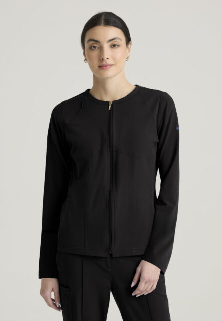 Grey's Anatomy™ by Barco Cultivate Women's 5-Pocket Round Neck Zip-Front Warm-Up Jacket - Image 4