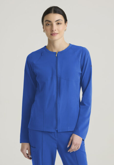 Grey's Anatomy™ by Barco Cultivate Women's 5-Pocket Round Neck Zip-Front Warm-Up Jacket - Image 8