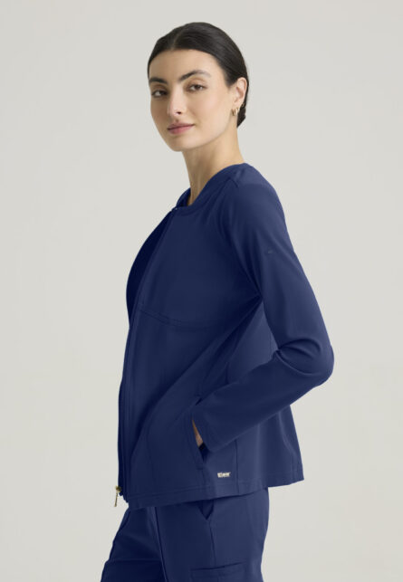 Grey's Anatomy™ by Barco Cultivate Women's 5-Pocket Round Neck Zip-Front Warm-Up Jacket - Image 7