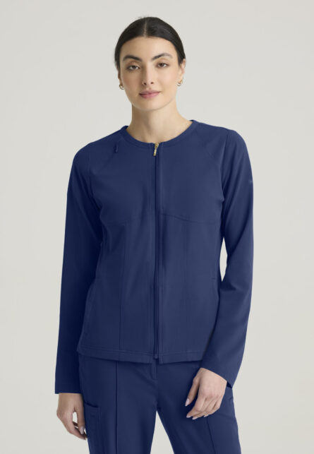 Grey's Anatomy™ by Barco Cultivate Women's 5-Pocket Round Neck Zip-Front Warm-Up Jacket - Image 6