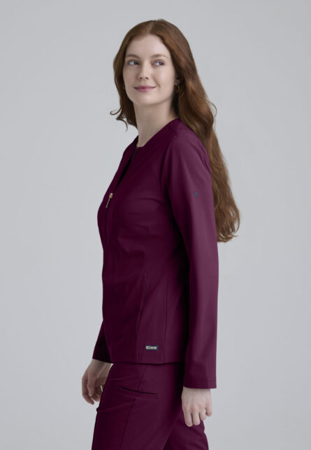 Grey's Anatomy™ by Barco Cultivate Women's 5-Pocket Round Neck Zip-Front Warm-Up Jacket - Image 17