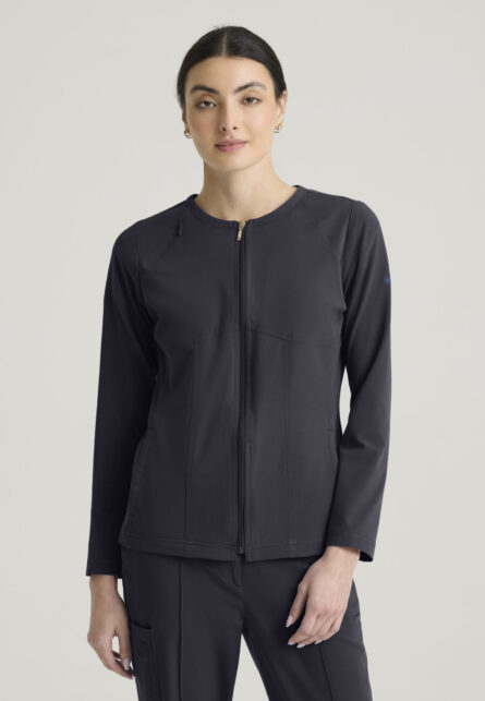 Grey's Anatomy™ by Barco Cultivate Women's 5-Pocket Round Neck Zip-Front Warm-Up Jacket - Image 12