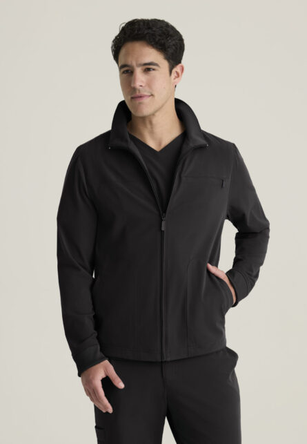 Grey's Anatomy™ by Barco Cultivate Men's 5-Pocket Collared Zip-Front Warm-Up Jacket - Image 4