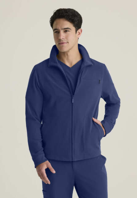 Grey's Anatomy™ by Barco Cultivate Men's 5-Pocket Collared Zip-Front Warm-Up Jacket - Image 6