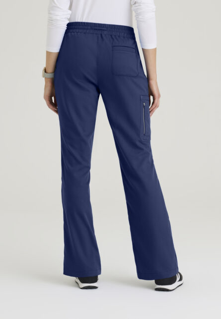 Grey's Anatomy Classic Women's 5 Pocket Rib Knit Waistband Fit & Flare Pant - Image 6