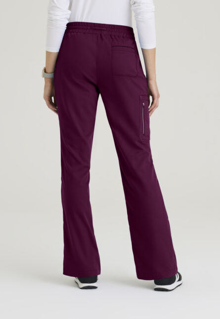 Grey's Anatomy Classic Women's 5 Pocket Rib Knit Waistband Fit & Flare Pant - Image 12