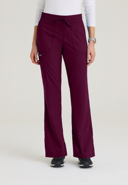 Grey's Anatomy Classic Women's 5 Pocket Rib Knit Waistband Fit & Flare Pant - Image 11