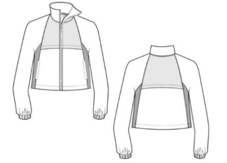Grey's Anatomy™ by Barco Knit Stretch Women's 4-Pocket Zip-Front Windbreaker Jacket - Image 4