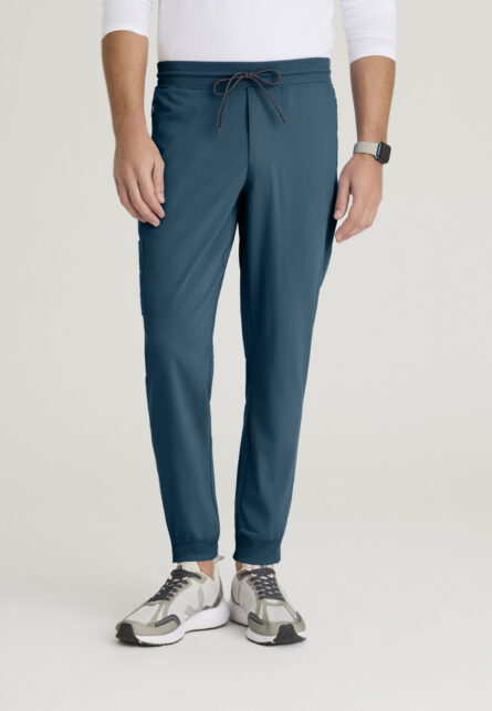 Grey's Anatomy by Barco Spandex Stretch Men's Zip-Fly 5-Pocket Jogger Scrub Pant - Image 1