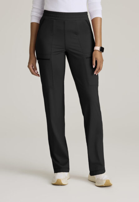 Grey's Anatomy Knit Stretch Momentum Women's 6-Pocket Straight Leg Pant - Image 1
