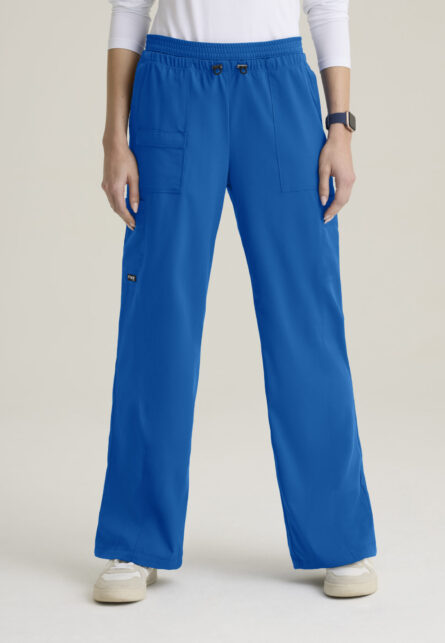 Grey's Anatomy Spandex Stretch Women's 7-Pocket Layered Waistband Wide Leg Pant - Image 15