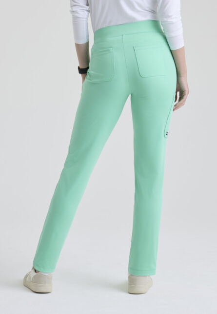 Grey's Anatomy Knit Stretch Women's 6-Pocket Tulip Hem Slim Leg Pant - Image 7