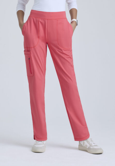 Grey's Anatomy Knit Stretch Women's 6-Pocket Tulip Hem Slim Leg Pant - Image 10