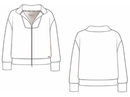 Grey's Anatomy Knit Stretch Women's Ease 4-Pocket Drop-Shoulder Warm-up Jacket - Image 4