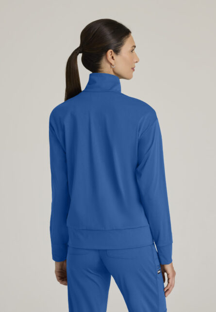 Grey's Anatomy Knit Stretch Women's Ease 4-Pocket Drop-Shoulder Warm-up Jacket - Image 8