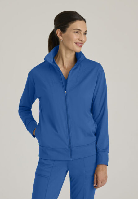 Grey's Anatomy Knit Stretch Women's Ease 4-Pocket Drop-Shoulder Warm-up Jacket - Image 7