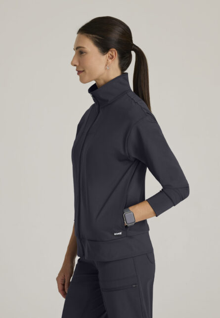Grey's Anatomy Knit Stretch Women's Ease 4-Pocket Drop-Shoulder Warm-up Jacket - Image 10