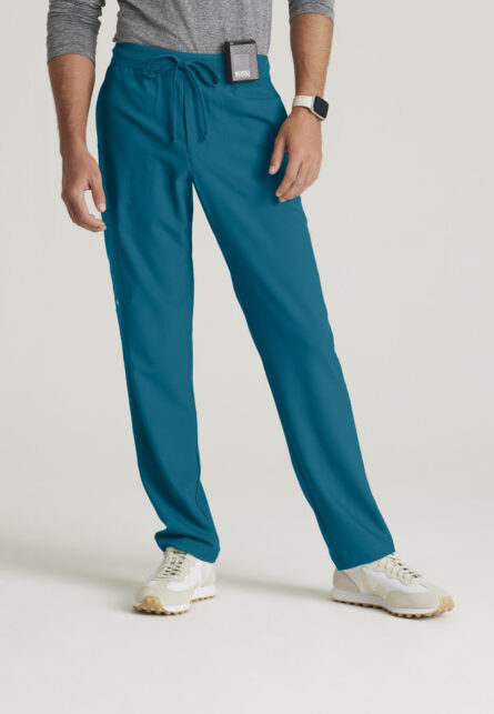 Grey's Anatomy Evolve Men's 5 Pocket Textured Waistband Slim & Straight Pant - Image 1