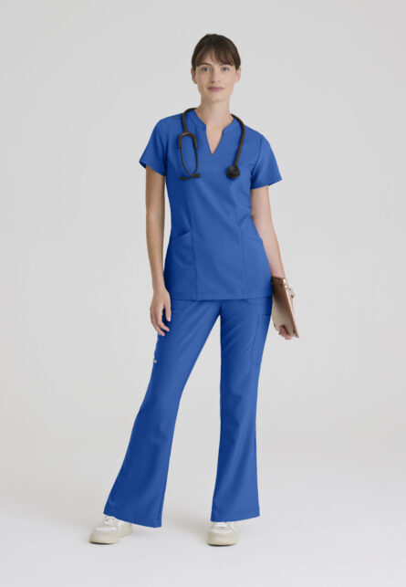 Grey's Anatomy Evolve Women's 6 Pocket Jersey Waistband Fit & Flare Pant - Image 21