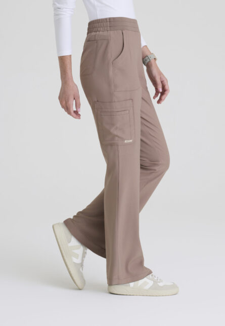 Grey's Anatomy Evolve Women's 6 Pocket Jersey Waistband Fit & Flare Pant - Image 13