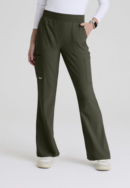 Grey's Anatomy Evolve Women's 6 Pocket Jersey Waistband Fit & Flare Pant - Image 14