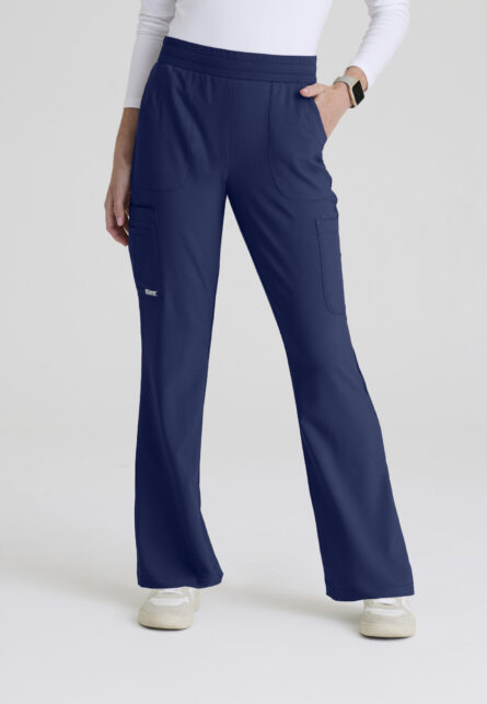 Grey's Anatomy Evolve Women's 6 Pocket Jersey Waistband Fit & Flare Pant - Image 18