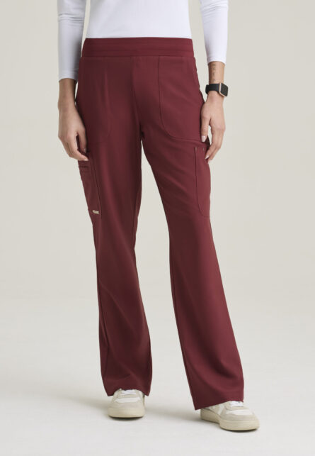 Grey's Anatomy Evolve Women's 6 Pocket Jersey Waistband Fit & Flare Pant - Image 8