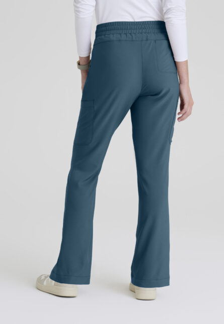 Grey's Anatomy Evolve Women's 6 Pocket Jersey Waistband Fit & Flare Pant - Image 5