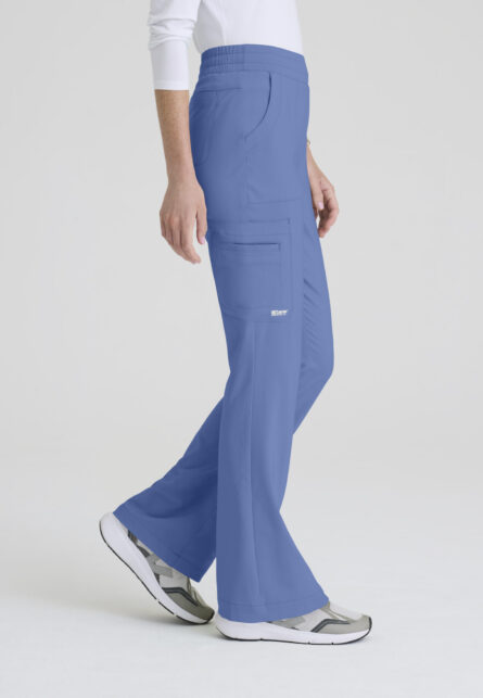 Grey's Anatomy Evolve Women's 6 Pocket Jersey Waistband Fit & Flare Pant - Image 11