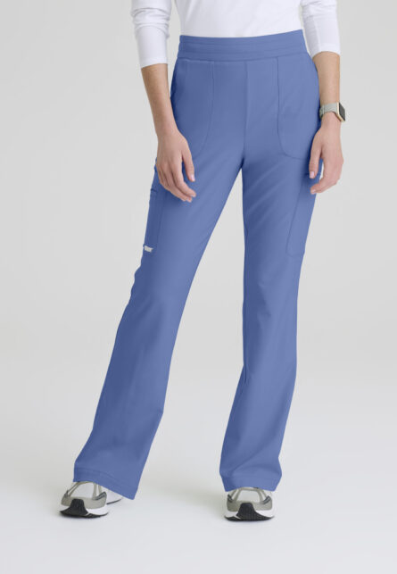 Grey's Anatomy Evolve Women's 6 Pocket Jersey Waistband Fit & Flare Pant - Image 10