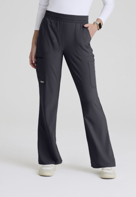 Grey's Anatomy Evolve Women's 6 Pocket Jersey Waistband Fit & Flare Pant - Image 22