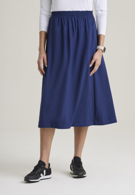 Grey's Anatomy Evolve Women's 3 Pocket Ruffle Waistband A-Line Skirt - Image 6
