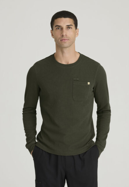 Grey's Anatomy by Barco Evolve Men's 1 Patch Pocket Long Sleeve Top - Image 4