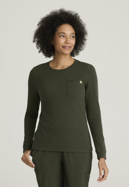 Grey's Anatomy by Barco Evolve Women's 1 Patch Pocket Long Sleeve Top - Image 4