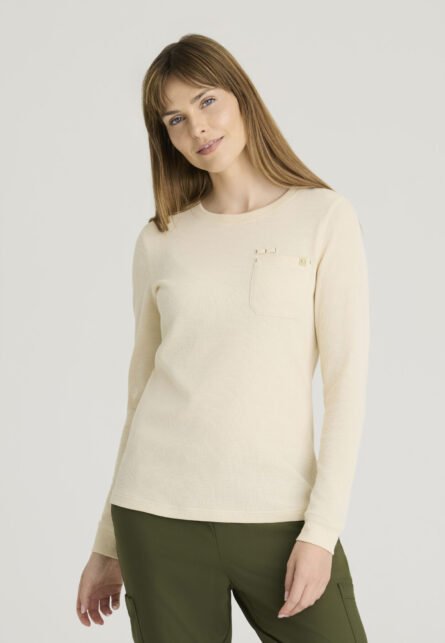 Grey's Anatomy by Barco Evolve Women's 1 Patch Pocket Long Sleeve Top - Image 6