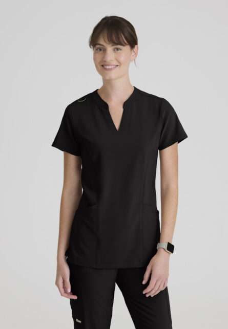Grey's Anatomy Evolve Women's 2 Pocket Banded Notched Neck Top - Image 6