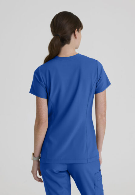 Grey's Anatomy Evolve Women's 2 Pocket Banded Notched Neck Top - Image 20