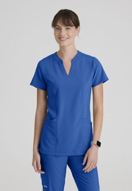 Grey's Anatomy Evolve Women's 2 Pocket Banded Notched Neck Top - Image 19