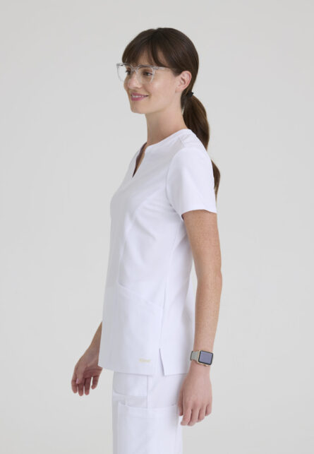 Grey's Anatomy Evolve Women's 2 Pocket Banded Notched Neck Top - Image 24